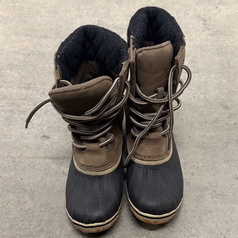 Sorel Black and Brown Winter Boots